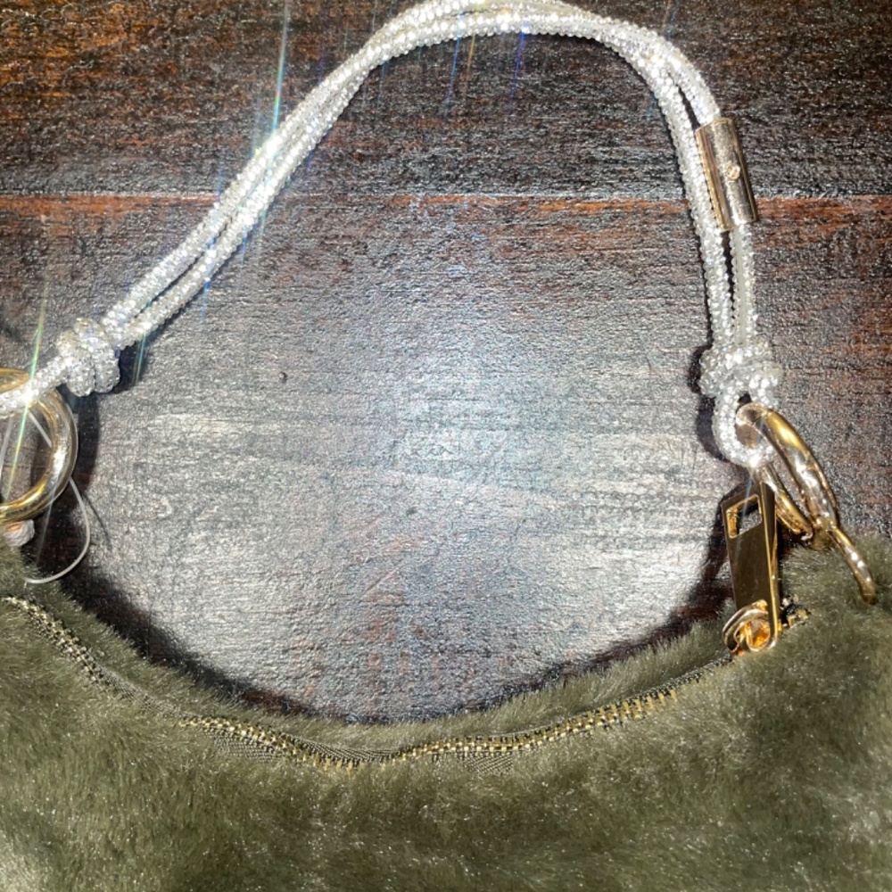 NWT A New Day Convertible Clutchette Green Soft Clutch Purse - Picture 2 of 6